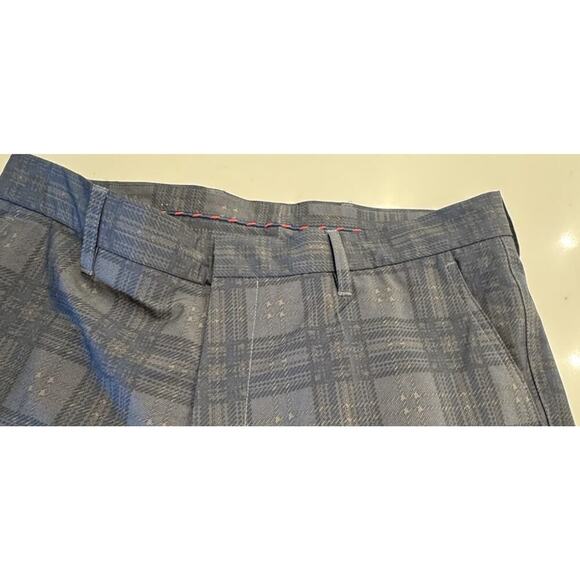 J Lindberg 32 X 30 Plaid Green Tartan Print Slim Fit Performance Golf Pants - Picture 7 of 10